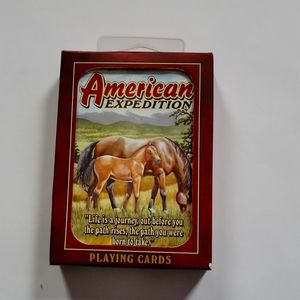 RARE AMERICAN EXPEDITION HORSE AN COLT ON PLAYING CARDS